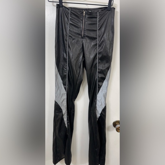 Fashion Nova Black and Gray Zip-Up Jumpsuit - Picture 4 of 5